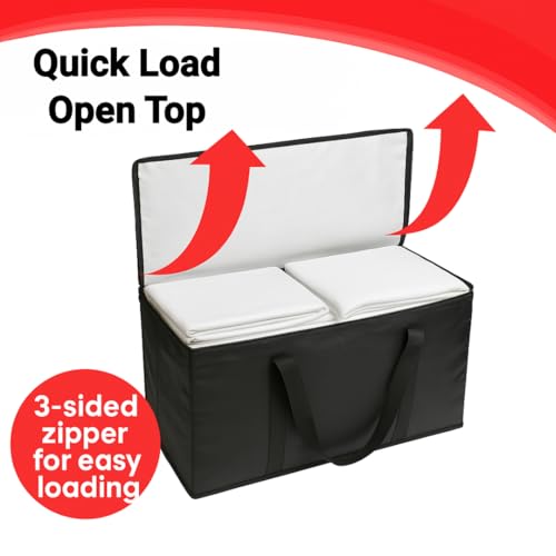 BAG-THAT! 10 - Pack Heavy Duty Large Moving Bag with Strong Zipper and Comfortable Handles Durable & Sturdy Large Storage Bags Totes Bins Packing Moving Boxes College Supplies for Packing - size: 10 Pack