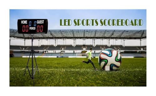 Digital Timer, Electronic Scoreboard Basketball & Timer Shot Portable Tabletop Wall Mount Digital with App Control Aluminum LED for Football,for Home Gym