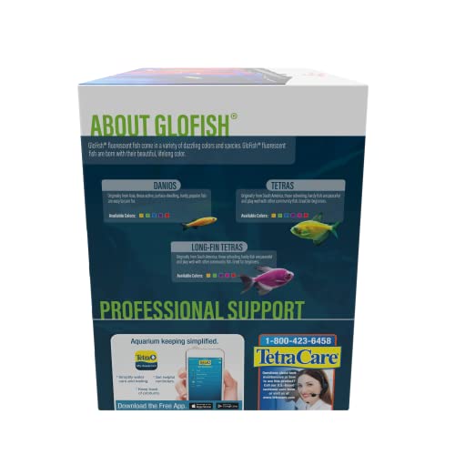 GloFish Crescent aquarium Kit 3 Gallons, Includes Hidden Blue LED Light And Internal Filter - size: 3-Gallon