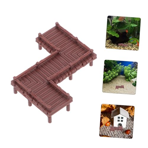 Abaodam Miniature Bridge Model for Garden Aquarium Decorations DIY Mini House Bridge Asian Landscape Accessory