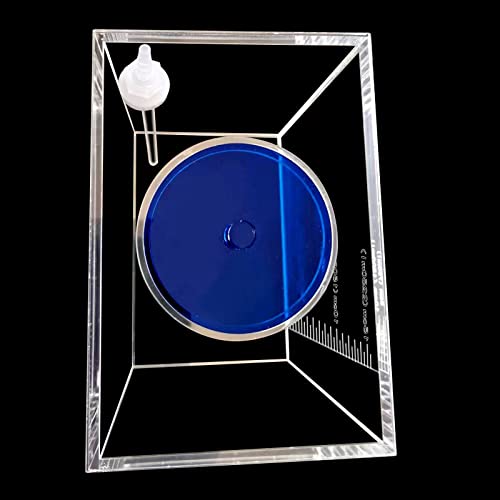 Acryli Made dosing Container, Liquid srorage Bucket, Aquarium Air Pump Accessories,dosing Pump Liquid containers,Reservoir (2.5L/0.66gal Blue lid) - size: 2.5L 1grid blue lid