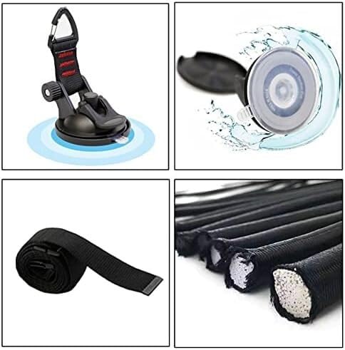 Speed Bag for Boxing, Double End Punching Bag Leather, Boxing Speed Bag Set Door Ceiling/Floor Mount Suction Cups Reflex Bag for Home Gym, Stress Relief Exercise Equipment
