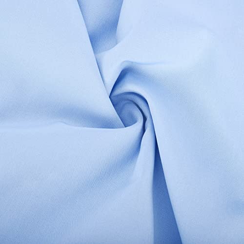 Ctreela Mens Zip V Neck Kaftan Thobe Button Down Casual Henley Shirts Long Sleeve Robe Ramadan Muslim Gown Thawb Shirts - color: Light Blue, size: Small