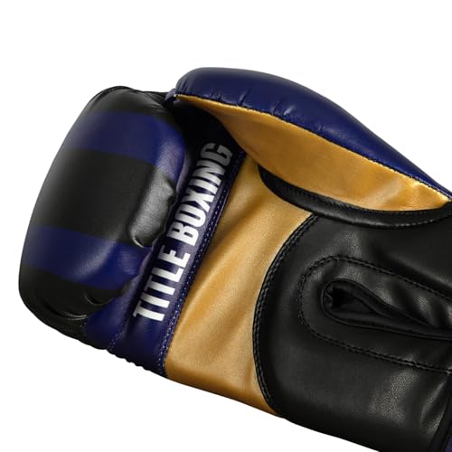 Title Boxing World Bag Boxing Gloves - color: Purple/Black/Gold, size: 14 oz