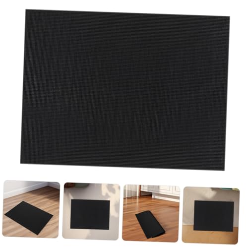 BESPORTBLE 2pcs Thick Sponge Pad for Fish Tank Shock Absorbing Aquarium Leveling Mat and Base Grid Design for Clean Water Black