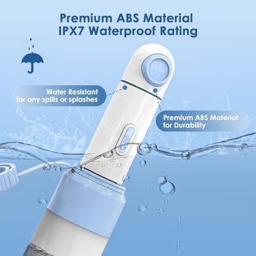 Portable Bidet for Travel – 350ml High Pressure Handheld Electric Portable Bidet - IPX7 Waterproof, Pocket-Sized Rechargeable Travel Budet Bottle for Women, Men & Baby - Personal Hygiene Cleaning