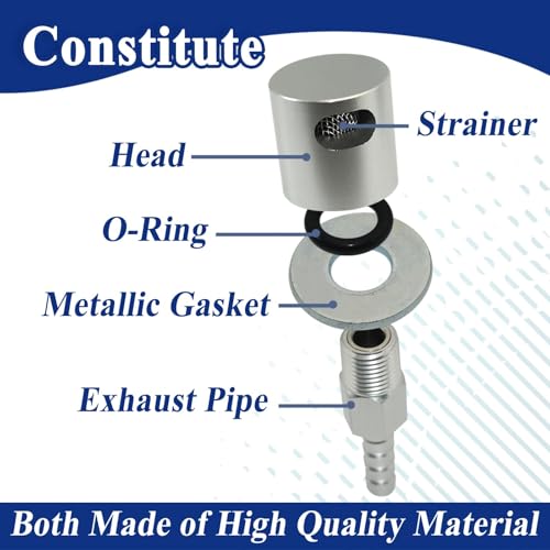 Remote Mount Vent Valve for Fuel Tanks, Tank Vent Line Replacement Part, 5/16'' Barb Size, Detachable - color: 1 Pack