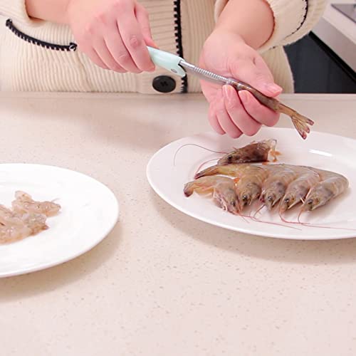 Luvan Shrimp Deveining Tool,Shrimp Deveiner with Sharp Stainless Steel Blade and Non-slip Handle,Shrimp Peeling Tool,Essential Tool for Home Kitchen (1 piece)