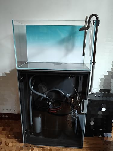 Ultra Clear Rimless Low Iron Glass Aquarium Tank (W23.62×D11.81×H14.17 inch(60x30x36cm)) 6mm Thickness Include Black Leveling Mat - size: W23.62 × D11.81 × H14.17 inch