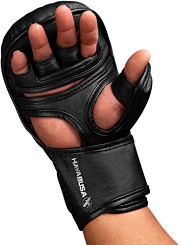 Hayabusa T3 7oz Training Sparring MMA Gloves for Men and Women - color: Black, size: Small