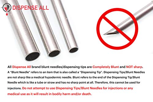 The 5 Pack - 10ml Industrial Syringes with Blunt Tipped Dispensing Needles and Storage Caps | Ink Juice Oil Wood Glue Adhesive, Refill Cartridges Pens | Arts Crafts Science Laboratory
