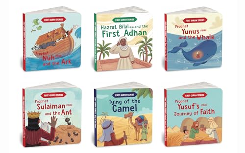 First Quran Stories (6 Books Box Set): First Quran Stories Box Set (6 Books): Islamic Story Books for Kids Ages 5+ | Stories of the Prophets for Children (Early Learning)