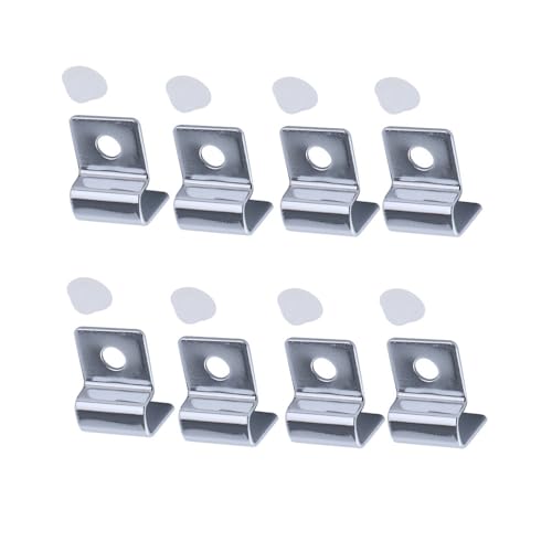 Leadigol 8PCS Fish Tank Brackets,Glass Lid Clips Aquarium Cover Holder Aquarium Cover Holder Replacement Support Holder