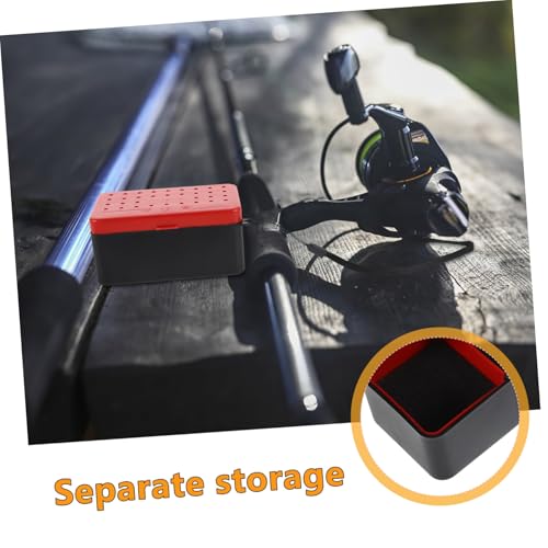 Double Layer Fishing Bait Box with Handle Breathable Worm Containers Leakproof Fishing Storage for Freshwater and Saltwater Angling