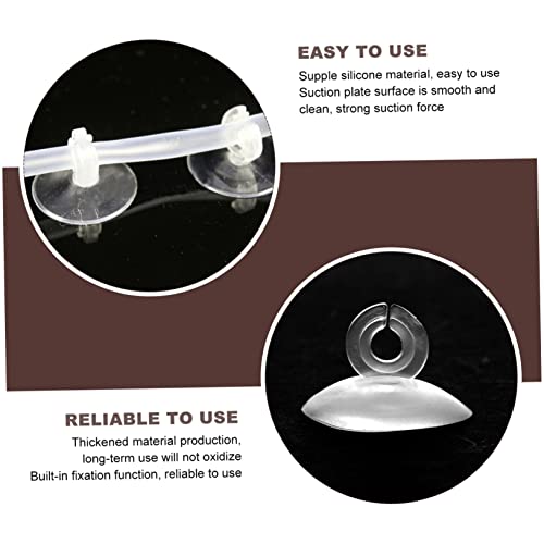 25pcs Aquarium Airline Tubing Holder Cups Easy to Install for Fish Tanks and Aquariums Strong Air Hose Management