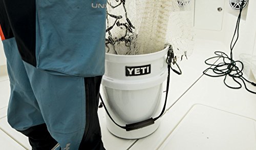 YETI Loadout 5-Gallon Bucket, Impact Resistant Fishing/Utility Bucket - color: White