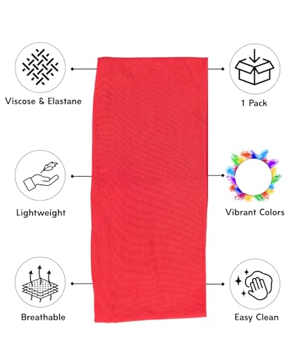 Prien Women Cotton Hijab Cap, Stretchy Head Cover, Pre-Sewn Inner Muslim Scarf Undercap, Non Slip Headband for Daily Wear - color: Brink Pink
