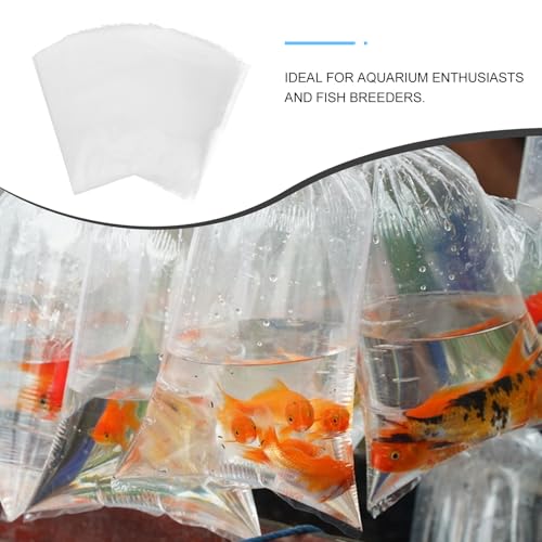 100pcs Live Fish Transport Bag Portable Oxygen Filling Packing Bags Sealable Fish Fry Container Pouches for Shipping Supplies - size: 27.00X20.00X0.10CM