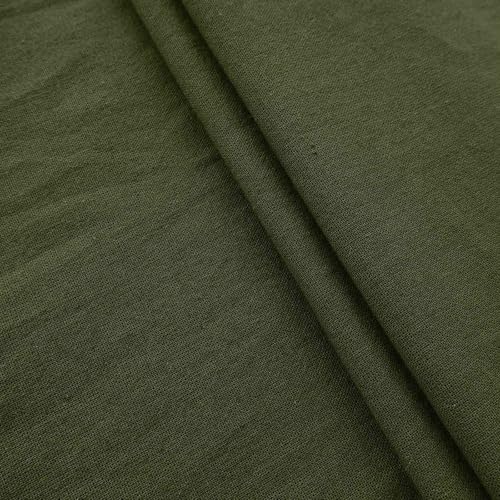 Mens Kaftan Thobe Long Sleeve Stand Collar Side Button Robe Gown Casual Loose Split Cotton Linen Muslim Shirts Top - color: Army Green, size: Small