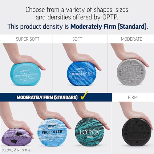 OPTP PRO-ROLLER Standard Density Foam Roller – Round, Purple, 36" x 4" | Durable roller for back massage, deep tissue foam roller exercises, stretching, fitness, yoga & Pilates, purple, 36" x 4"