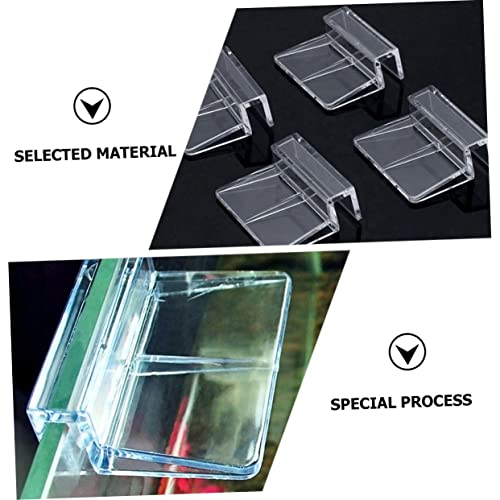 BESPORTBLE 15pcs Aquarium Stand Acrylic Support Brackets Fish Tank Cover Bracket Clips
