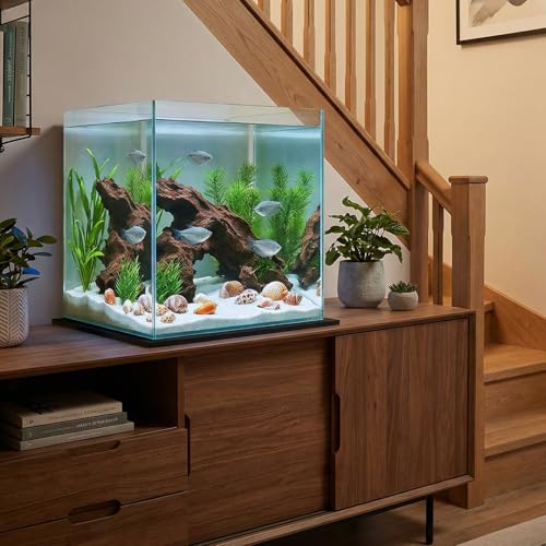 24 x 24 Inch Fish Tank Pad, Aquarium Leveling Mat, Black - color: Black, size: 24 x 24in