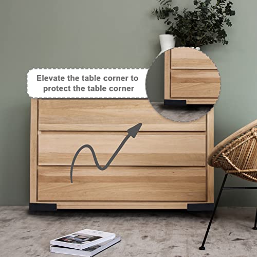 Aquarium Corner Protectors - 8pcs Anti-Vibration & Anti-Skid Pads, Guards for Fish Tank Stand Furniture