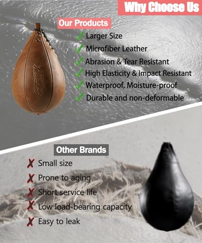 Boxing Speed Punching Bag MMA Training Speed Ball Hanging Swivel Reflex Bag Equipment Workout Kicking Martial Arts Home Gym Exercise Speed Bag - color: Brown