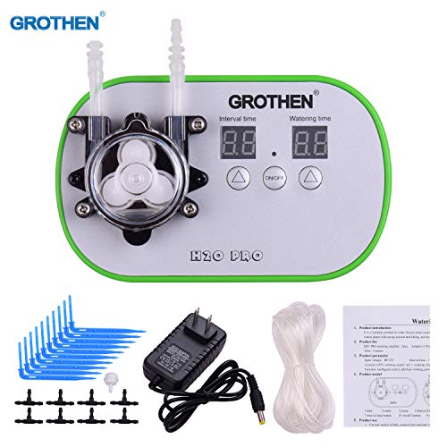 HUIOP Timed Dosing Peristaltic Pump Metering Pump Smart Watering Device Amount Timing Control with 5 Meter Hose 160ml/min for Aquarium Laboratory Home Office,Dosing Peristaltic Pump
