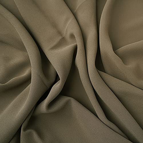 YOUR SMILE for Women Lightweight Breathable Solid Color Soft Chiffon Long Fashion Scarves Sun-proof Shawls Wrap - color: Brown