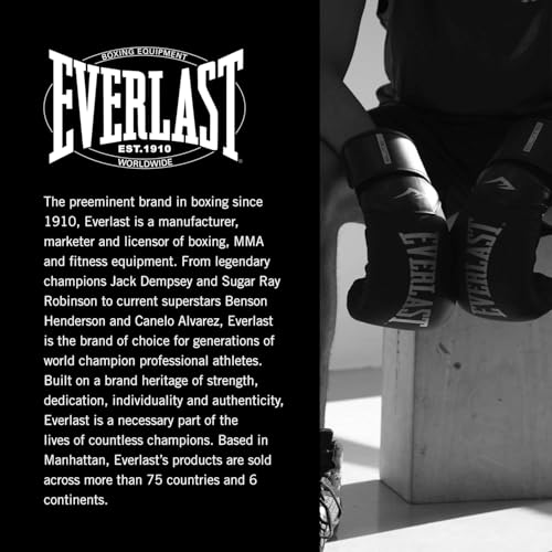 Everlast Prostyle 2 Youth Boxing Gloves, Entry Level Training Gloves for Men and Women, Secure Fit Hook and Loop Closure & Ventilation, Heavy Bag & Speedbag Training. - color: Blue