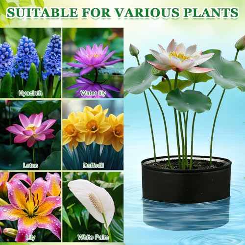4 Pcs Large Aquatic Pond Planting Bags 12 x 16 Inch Reusable Fabric Pond Plant Pots 10 Gallon Breathable Aquatic Plant Basket Grow Bags for Bog Plants Water Lily Lotus Garden - size: 12 x 16 inch
