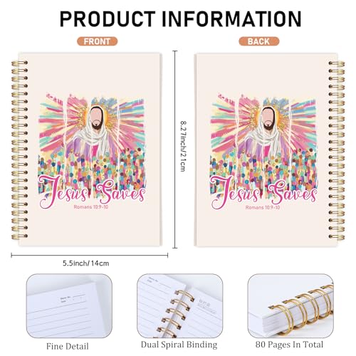 INCOK Inspirational Bible Verse Journal - In the Chaos, His Grace Covers Me Hardcover Journaling, Religions Gift for Women, Christian Notebook for Church Notes Scripture Study Stationery Supplies - color: In the Chaos, His Grace Covers Me
