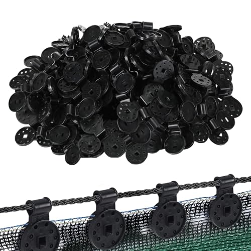 100-Pack Shade Cloth Clips, Lock Grip, Heavy Duty Tarp Clips, UV-Resistant Canopy Fasteners, Non-Slip Grip For Netting/Greenhouse, Windproof Sunshade Clamps - size: Medium size 8.7*4.8