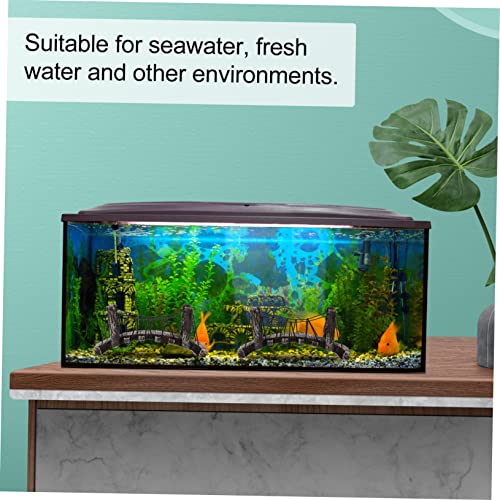 Veemoon Fish Tank Simulation Rope Bridge Aquatic Ornament for Landscape Decoration