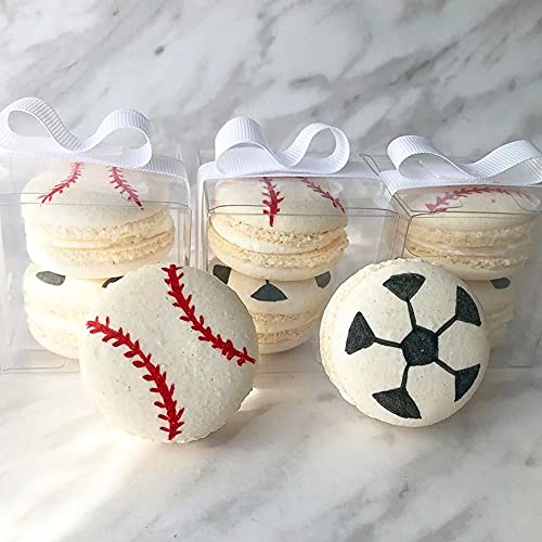 100 Pack 2x2x2 Inches Clear Favor Boxes with Ribbons, Mini Transparent Cube Treat Boxes for Candy & Chocolate Bomb, Plastic Individual Macaron Packaging Box for 2 - color: 2x2x2 Inch