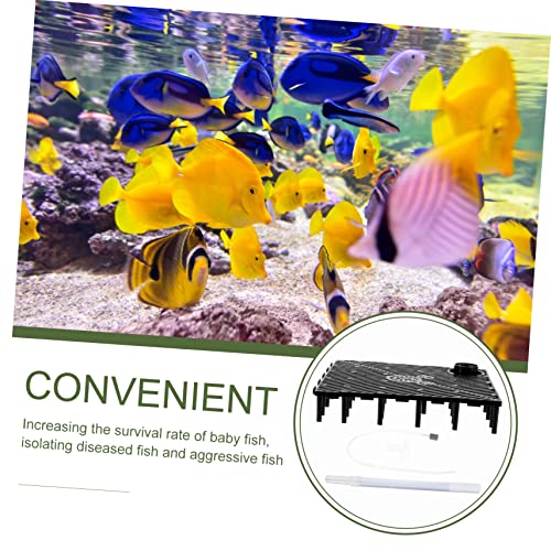 Kisangel 1set Aquarium Bottom Plate Divider with Splicing Tube Grid for Fish Tank Breeding and Easy Installation Fish Tank Accessory