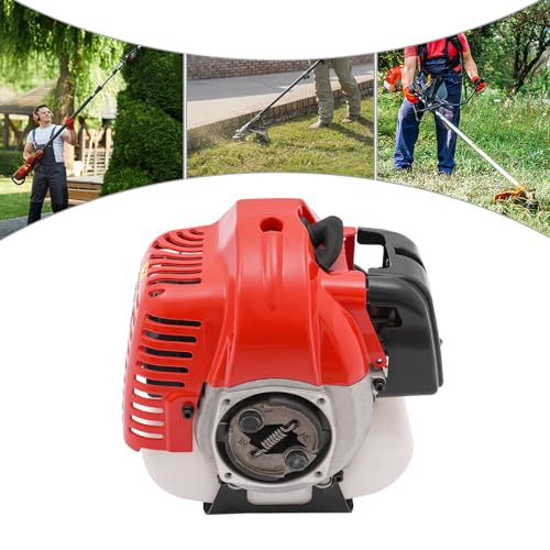 Bepritm 42.7CC Gasoline Engine 2-Stroke, 9200Rpm Portable Petrol Engine Motor, Air-Cooled Single-Cylinder Hand-Pull Gasoline Engine for Weed Whackers, Agricultural Equipment, Construction