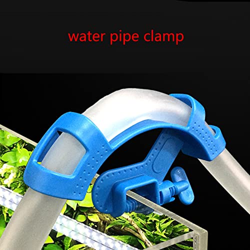 Aquarium Hose Holder Clip, Adjustable Pipe Clamp for Fish Tank Water Tube, Sturdy Glass-Safe Bracket