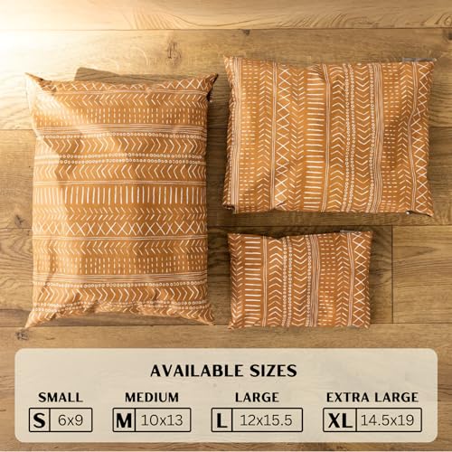 Poly Mailers 10x13 Inch 500 Pack Medium Shipping Bags Strong Thick Mailing Envelopes | Self Sealing Adhesive | Waterproof & Tear Resistant | Small Business Packaging for Clothing - Boho Brown - color: Brown, size: 10x13 (500 Pack)