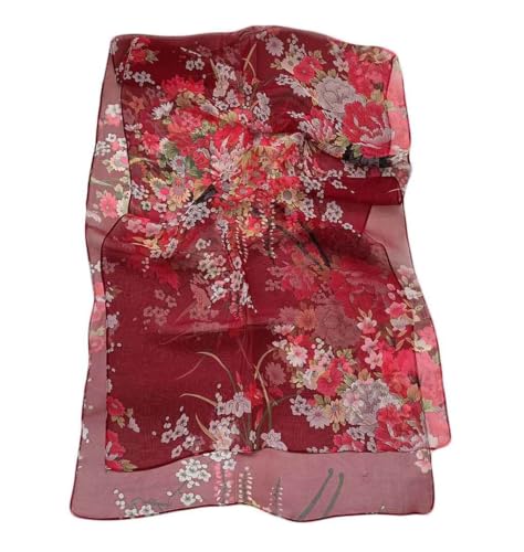 Acotavie Scarfs for Women Lightweight Fashion Scarves Print Floral Pattern Scarf Shawl Wraps - color: A04