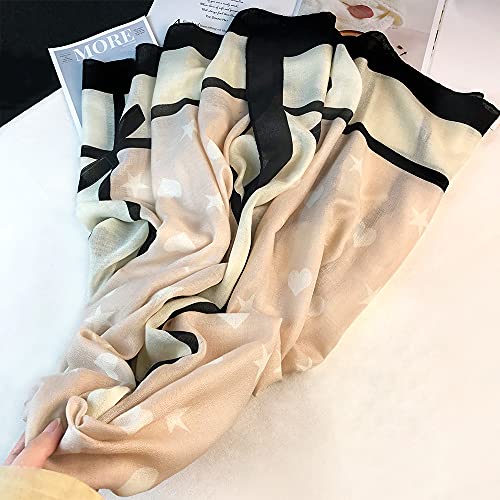 FINIZO Women's Fashion Scarves, Lightweight Cotton Blend Neck Scarves - color: 04