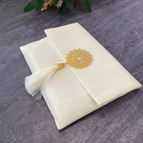 BABY SHOWER CHOCOLATE Muslim Prayer Rug and Tasbeeh Set with Portable Premium Shantung Bag β Soft Janamaz Sajadah for Men & Women β Islamic Gift for Ramadan, Eid, Hajj, Umrah β Travel Prayer Mat - color: White