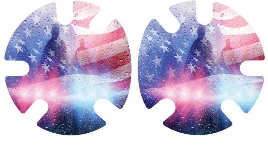 4Time All American Wrestling Headgear Decals Wraps (Police America Flag) - color: Police America Flag