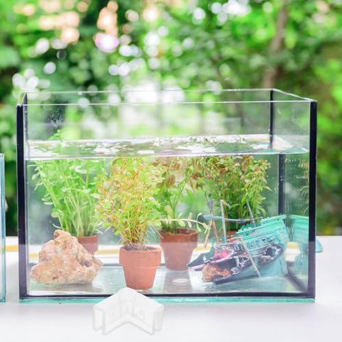 Luxshiny 10pcs 90° Silicone Corner Protectors for Fish Tank Aquarium Edge Guards Safety Indoor Table Bumper Cushions