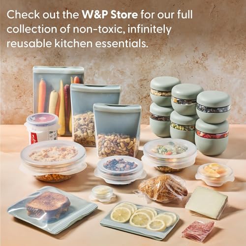 W&P Porter Bento Lunch Box, 3 Compartment Bento Box Portable Adult Lunch Box with Snap Strap- Food Container, BPA Free, Dishwasher and Microwave Safe, Charcoal, Medium - color: Charcoal