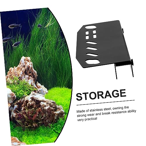 Aquarium Tool Holder Water Plants Maintenance Organizer Multi-Slots for Easy Access Compact Design for Fish Tank Cleaning Lightweight and Storage Rack