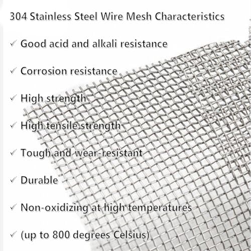 8 mesh Wire mesh Sheet (4, 8in x 11.8in)