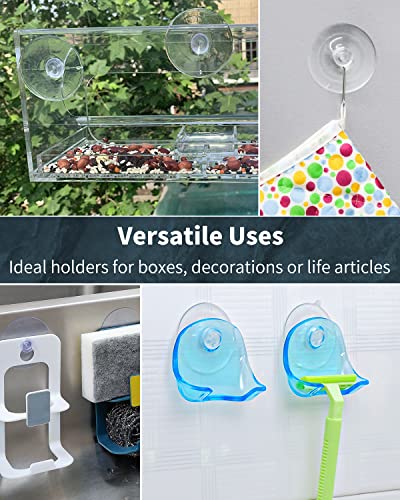 Pawfly 50 Pack Suction Cups, Small Rubber Suction Cups for Home Kitchen Bathroom Organization Christmas Decoration Window (1.8 Inch) - style: 1.8 in 50pcs