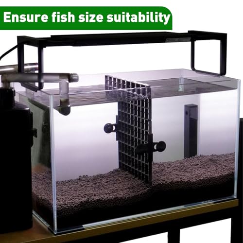 LINLAN 8 Pieces 5.9x11.8in (15X30cm) Aquarium Grid Plastic, Fish Tank Divider, Egg Crate for DIY Filtration and Bottom Protection in Aquascaping(White-No Accessories) - size: S 8Pcs